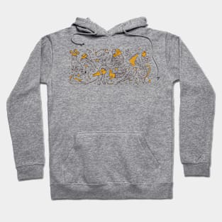 Cute Medieval Animals illustration Hoodie